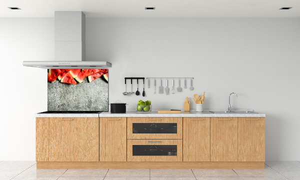 Kitchen splashback Chopped watermelon