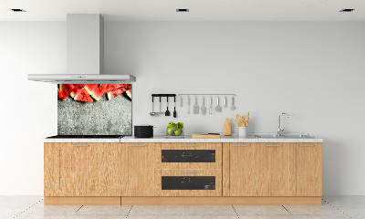 Kitchen splashback Chopped watermelon