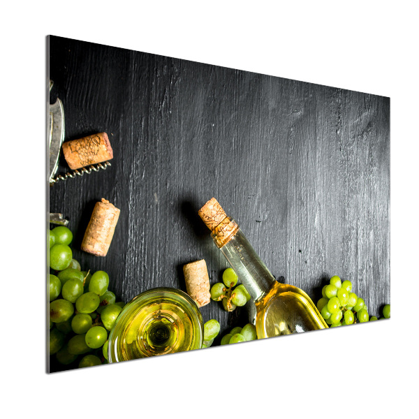 Kitchen splashback White wine and fruit