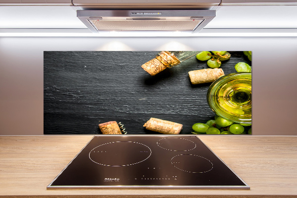 Kitchen splashback White wine and fruit