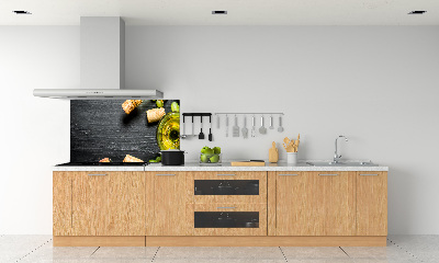 Kitchen splashback White wine and fruit