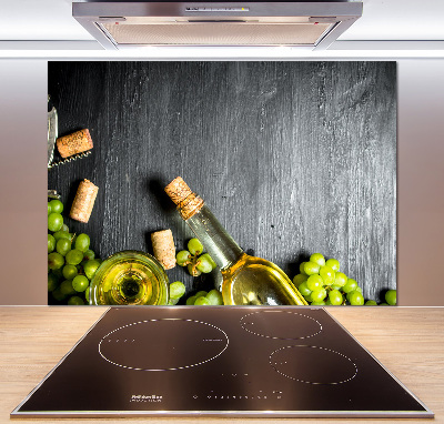 Kitchen splashback White wine and fruit