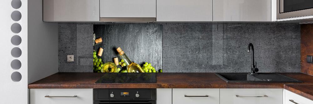 Kitchen splashback White wine and fruit