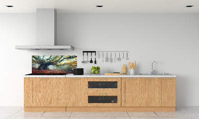 Cooker splashback Old tree