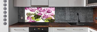 Cooker splashback Floral pattern