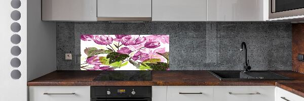 Cooker splashback Floral pattern