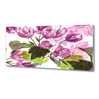 Cooker splashback Floral pattern