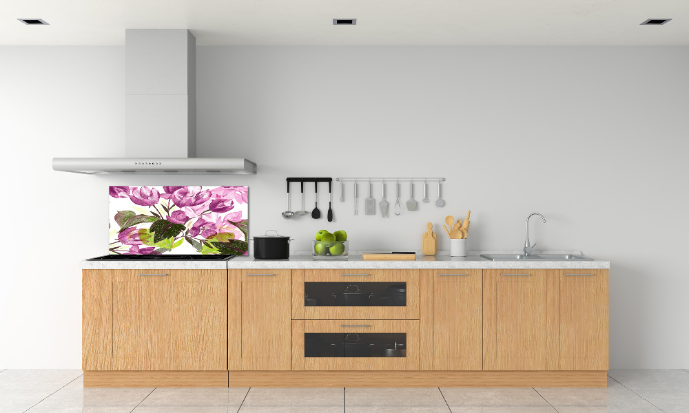 Cooker splashback Floral pattern