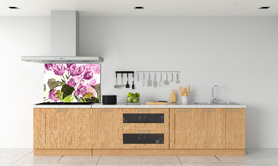 Cooker splashback Floral pattern