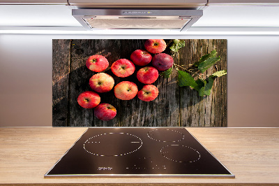 Kitchen splashback Apples on the table