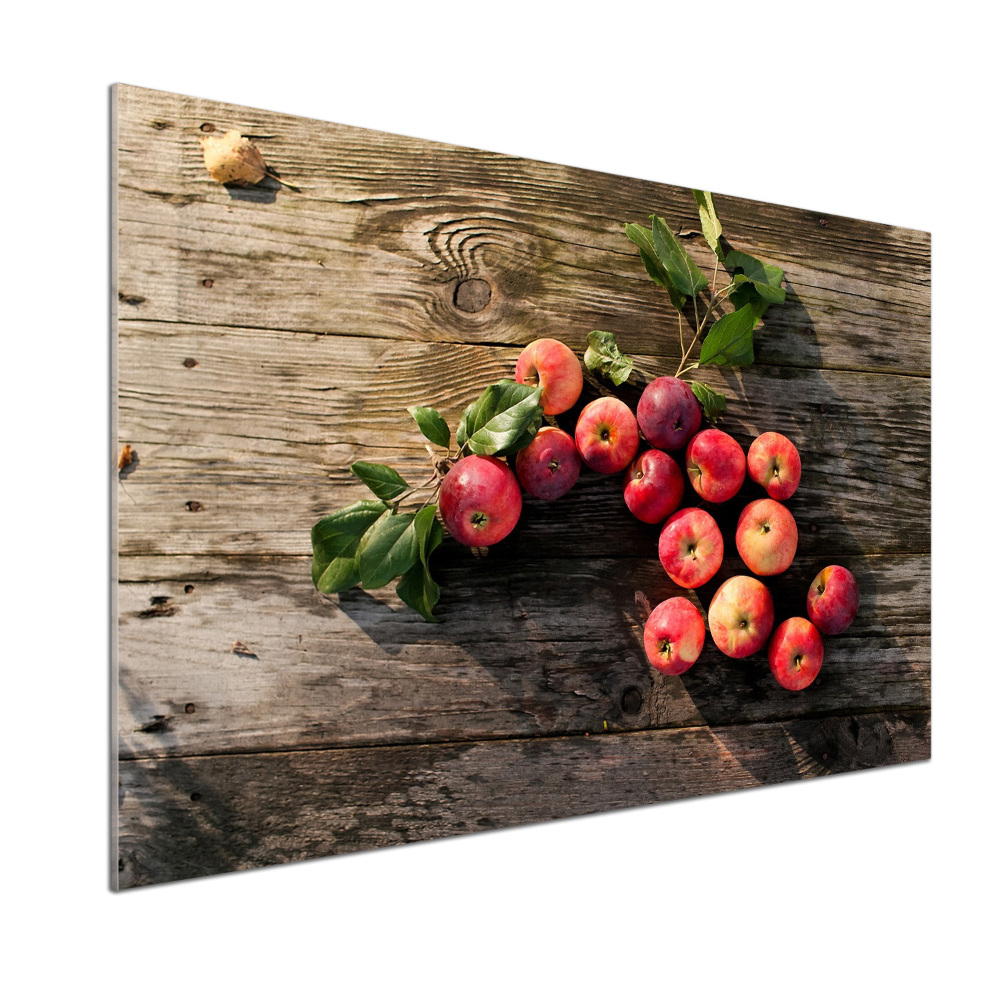 Kitchen splashback Apples on the table