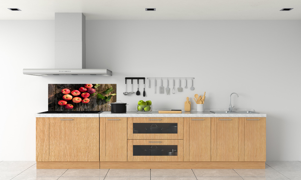 Kitchen splashback Apples on the table