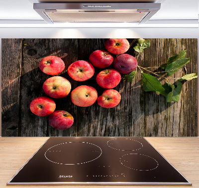 Kitchen splashback Apples on the table