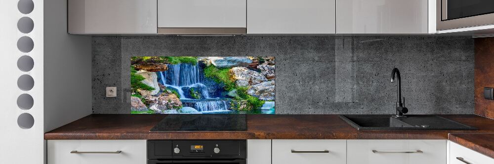 Cooker splashback Waterfall