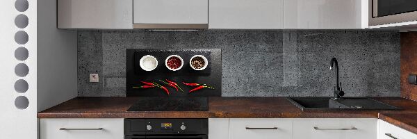 Kitchen splashback Spices and chillies