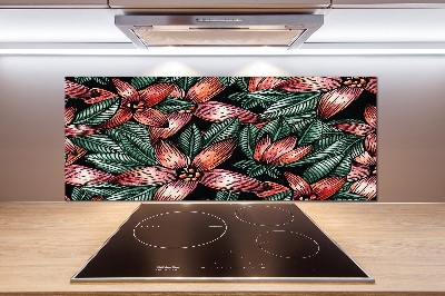 Cooker splashback Floral pattern