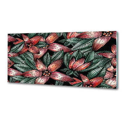 Cooker splashback Floral pattern