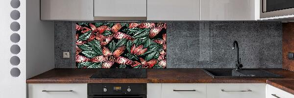 Cooker splashback Floral pattern