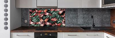 Cooker splashback Floral pattern