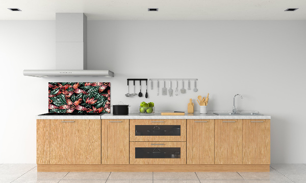 Cooker splashback Floral pattern