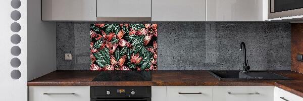 Cooker splashback Floral pattern