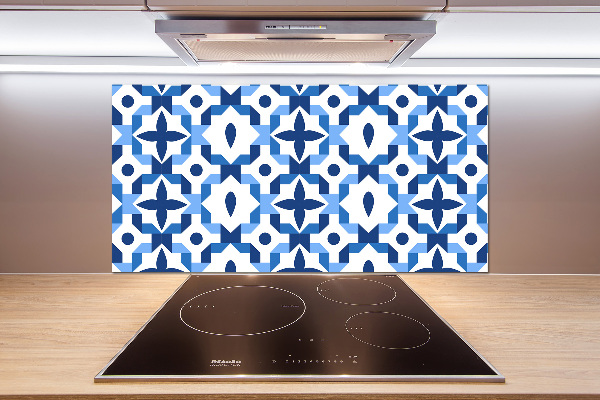 Glass splashback Geometric background