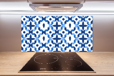 Glass splashback Geometric background