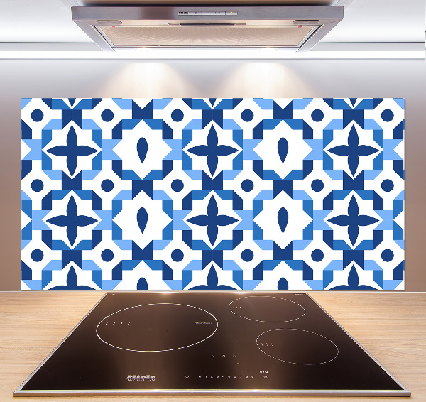 Glass splashback Geometric background