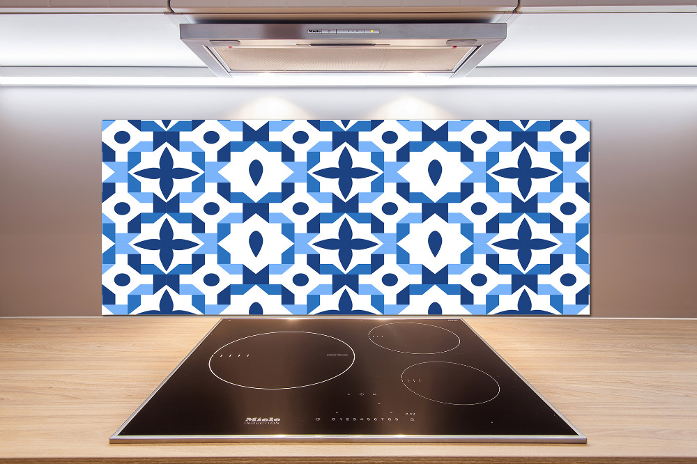 Glass splashback Geometric background