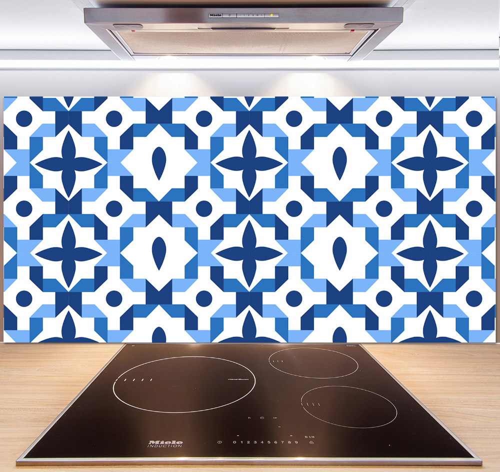 Glass splashback Geometric background