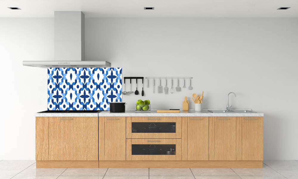 Glass splashback Geometric background