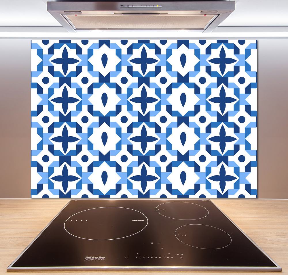 Glass splashback Geometric background