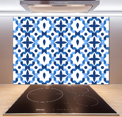 Glass splashback Geometric background