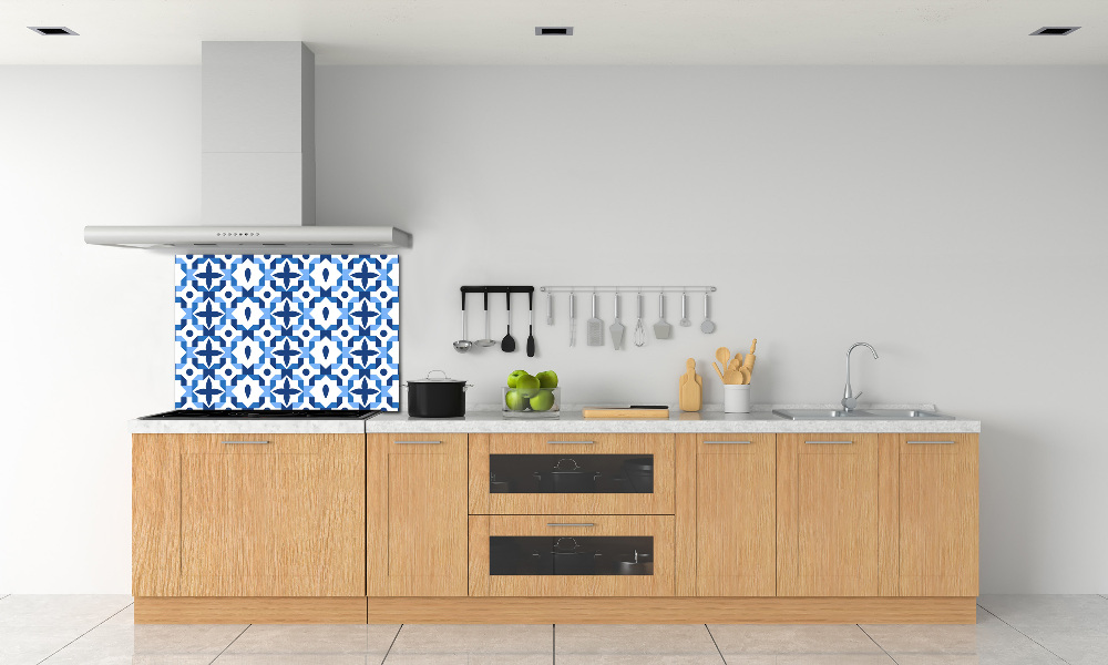 Glass splashback Geometric background