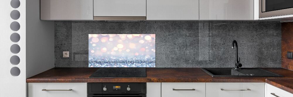 Cooker splashback Shiny background