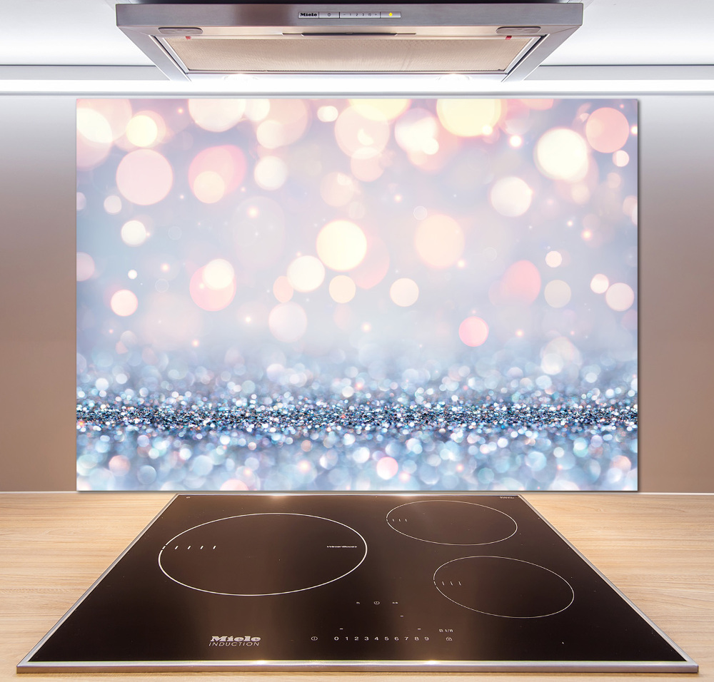 Cooker splashback Shiny background