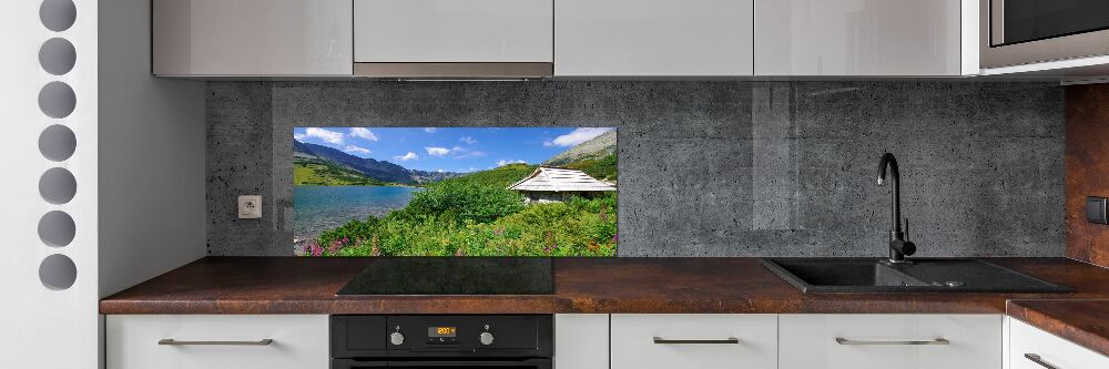 Cooker splashback House in the Tatra Mountains