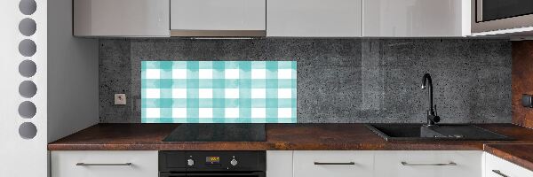 Glass splashback Blue grille