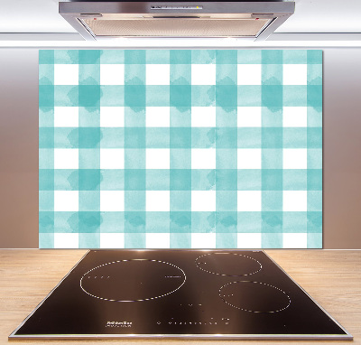 Glass splashback Blue grille