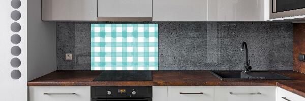 Glass splashback Blue grille