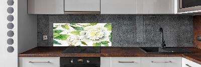 Cooker splashback Peonies