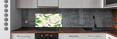 Cooker splashback Peonies