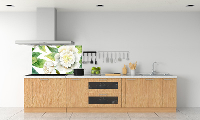 Cooker splashback Peonies