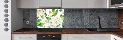 Cooker splashback Peonies