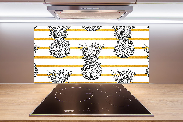 Cooker splashback Pineapple stripes