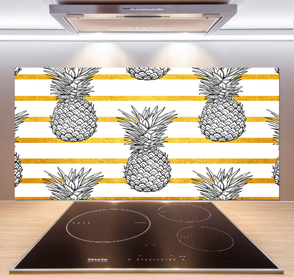 Cooker splashback Pineapple stripes