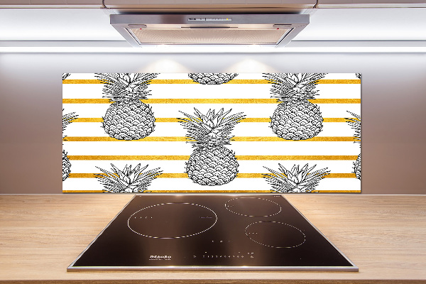 Cooker splashback Pineapple stripes