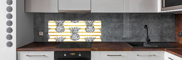 Cooker splashback Pineapple stripes