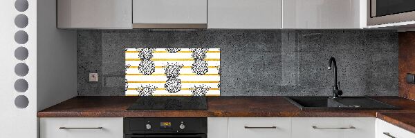 Cooker splashback Pineapple stripes