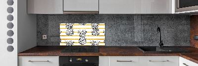 Cooker splashback Pineapple stripes